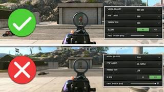5 Settings For Low/Mid Devices In Warzone Mobile - Stable 60FPS  Setting Tips