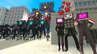 UPGRADED TITAN SPEAKERMAN TV WOMAN they set up an ambush for SKIBIDI TOILET NEW FIGHT In Garry's Mod