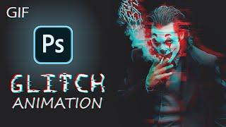 GLITCH ANIMATION Using Photoshop | Photoshop Tutorial