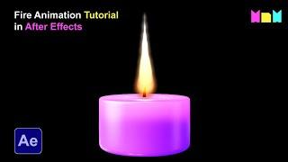 Candle Flame Animation in After effects | Candle Fire