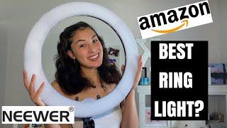 #AMAZON NEEWER RING LIGHT 18" UNBOXING| REVIEW & INSTALL