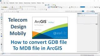 How to Convert Gdb file to Mdb file in ArcGIS FTTH Design