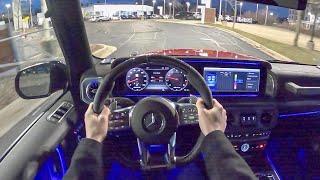 2020 Mercedes-AMG G63 - POV Night Drive (Binaural Audio)