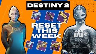 Destiny 2 Weekly Reset | Eververse Store | Nightfall Weapon this Week | Ada-1 Inventory