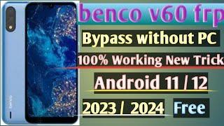 Lava benco v60 Frp bypass| Google Account Remove Without PC |Lava Benco Android 11 12 V60