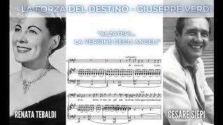 Alzatevi.. La vergine degli angeli" Cesare Siepi and Renata Tebaldi (live) with hd score!