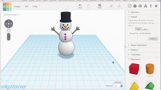 TinkerCad Tutorial | How To Build A Snowman