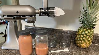 Review/Tutorial of Masticating Juicer Attachment for KitchenAid Mixer | Non-Sponsored