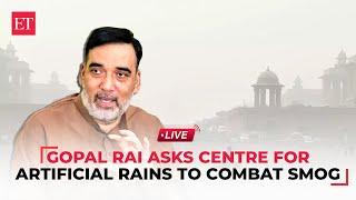 Delhi Pollution Live Updates: Environment Minister Gopal Rai requests artificial rain to fight smog