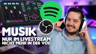 MUSIK in der VoD Ausschalten mit dem GoXLR und Spotify | OBS Tutorial