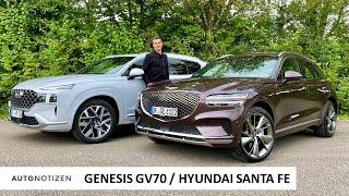 Genesis GV70 und Hyundai Santa Fe: Korea kann SUV und Premium! Review | Test | Vergleich | 2021