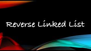 Reverse Linked List in Java