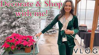 Decorate for Christmas With Me , Holiday Fashion TRY ON HAUL , Shop With Me