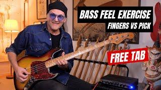 Bass Feel Exercise - Fingers vs Pick