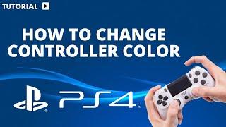 How to change PS4 controller color