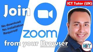 How to join a Zoom meeting through a Web Browser | Join Zoom without downloading or installing it!