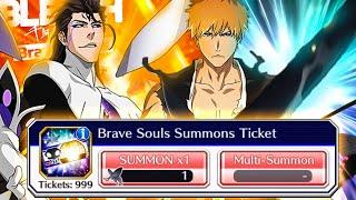 I CANT STOP SUMMONING!!! 1200 BRAVE BATTLE TICKET SUMMONS CAN I GET LUCKY!?! | Bleach: Brave Souls