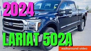 Experience The Futuristic 2024 F-150 Lariat 502a In Stunning Antimatter Blue!