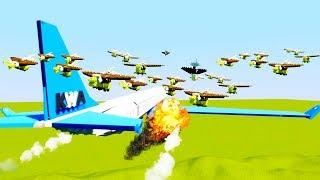 Flock of Birds Causes Jumbo Jet Crash - Brick Rigs Best Workshop Creations Lego Game