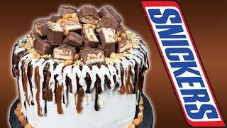 Snickers Candy Bar Cake  from Cookies Cupcakes and Cardio