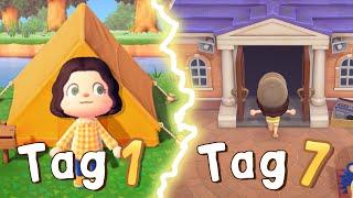 Ich habe 7 Tage in Animal Crossing New Horizons gelebt!