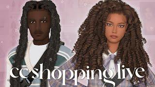 New Year CC Shopping LIVE  | The Sims 4