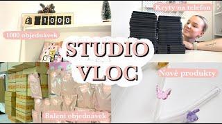 STUDIO VLOG | 1000 OBJEDNÁVEK | NOVÝ PRODUKT | BALENÍ OBJEDNÁVEK | Rendy‘s shop