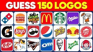 Guess the Logo in 3 Seconds | Food & Drink Edition  150 Famous Logos | Logo Quiz 2024 | Pup Quiz