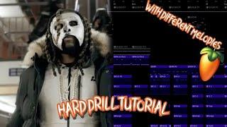 [FREE FLP] Beat Making | Hard Drill Tutorial With Different Melodies