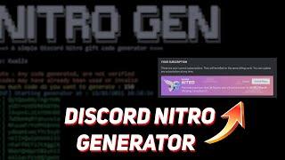Discord nitro generator 2021 working 100%! //  Smarif440