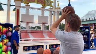 Disney's Boardwalk Resort Carnival Games! We Played All Games! Vintage Funfair Games and Prizes! WDW