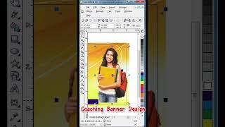 flex Banner design in CorelDRAW #shorts #short #tranding 