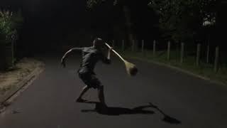 baguazhang sword form with broom