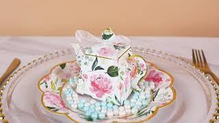 Floral Tea Pot Favor Boxes | Kate Aspen 28298FL