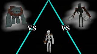 mutant bouldering zombie VS mutant skeleton VS mutant wither skeleton