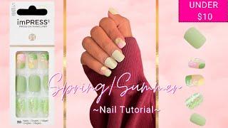 Spring/Summer Nails 2023 | Kiss IMPRESS Press On Nail Tutorial | itsdeandra