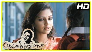 Deiva Thirumagal Tamil movie | scenes | Amala Paul intro and she becomes friends with Sara | Vikram