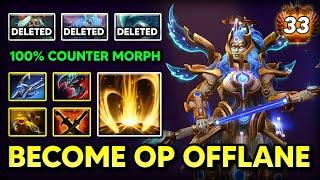 TRULY BECOME OP OFFLANE Dawnbreaker Harpoon + Satanic Build 100% Hard Counter Morphling 7.37e DOTA 2