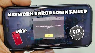 iPhone Network error Login Failed Please Check Your Network Settings Pubg kr