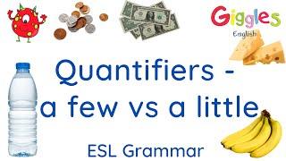 ESL grammar - quantifiers - a few vs a little