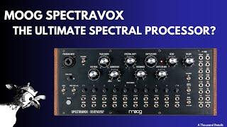 Diving in the Moog Spectravox as a Sound Source / VCO