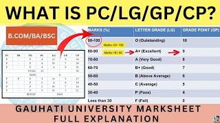 GAUHATI UNIVERSITY MARKSHEET FULL EXPLANATION |B.Com, B.A, B.Sc Full Guide| SGPA/CGPA/PC/LG/GP/CP|