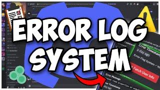 [NEW] - ERROR LOGGING system for your Discord Bot! || Discord.js V14