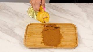 You won't believe what Happens when you pour Oil on Cinnamon – This Trick Will Change Your Life!