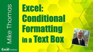 Excel - Apply Conditional Formatting to a Text Box