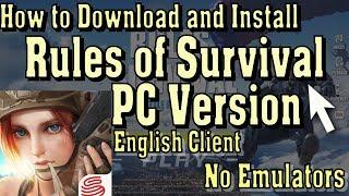 How to Play Rules of Survival OFFICIAL PC Version (Works 100%!)