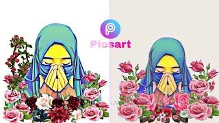 Cara Edit Foto effect magic flower Editing Picsart