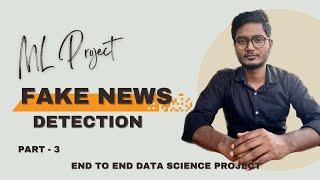 Part -3  | flask web app for ML project | fake news detection using machine learning | ML Project 4