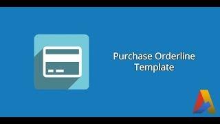 Purchase Order Line Template in Odoo v12