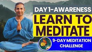 Day 1: Master Breath-Based Meditation | 9-Day Challenge for Inner Peace & Clarity